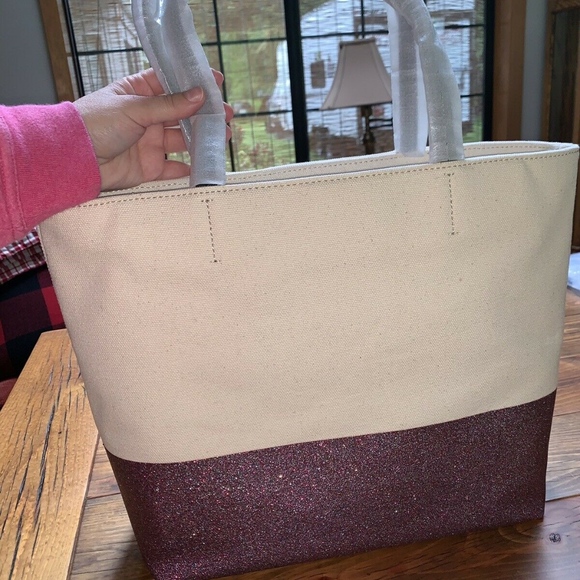 DISNEYLAND KATE SPADE TOTE BAG GLITTER pink - Picture 8 of 12